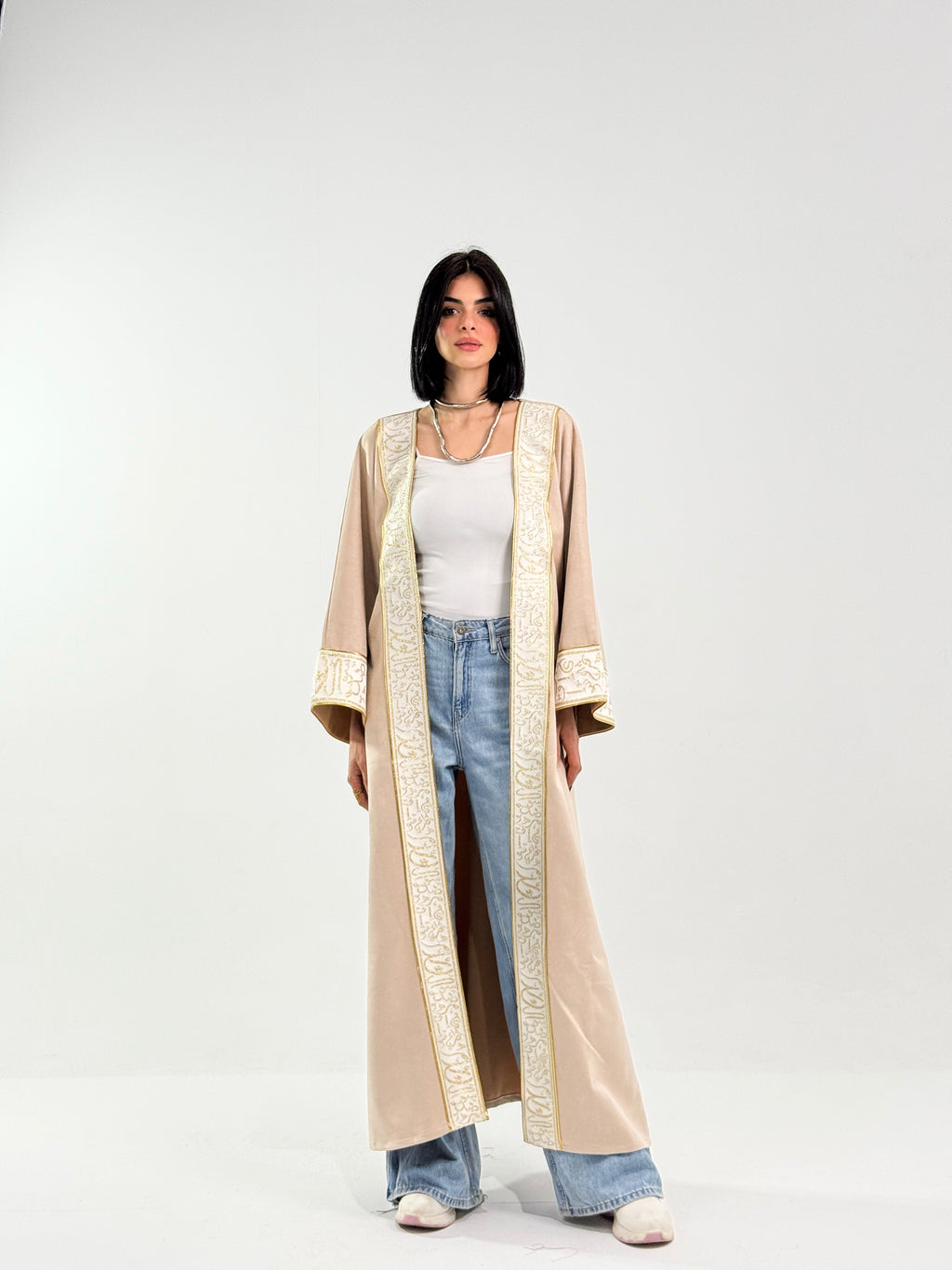 Ramadan Velvet Kaftan – Arabic Edition In Beige