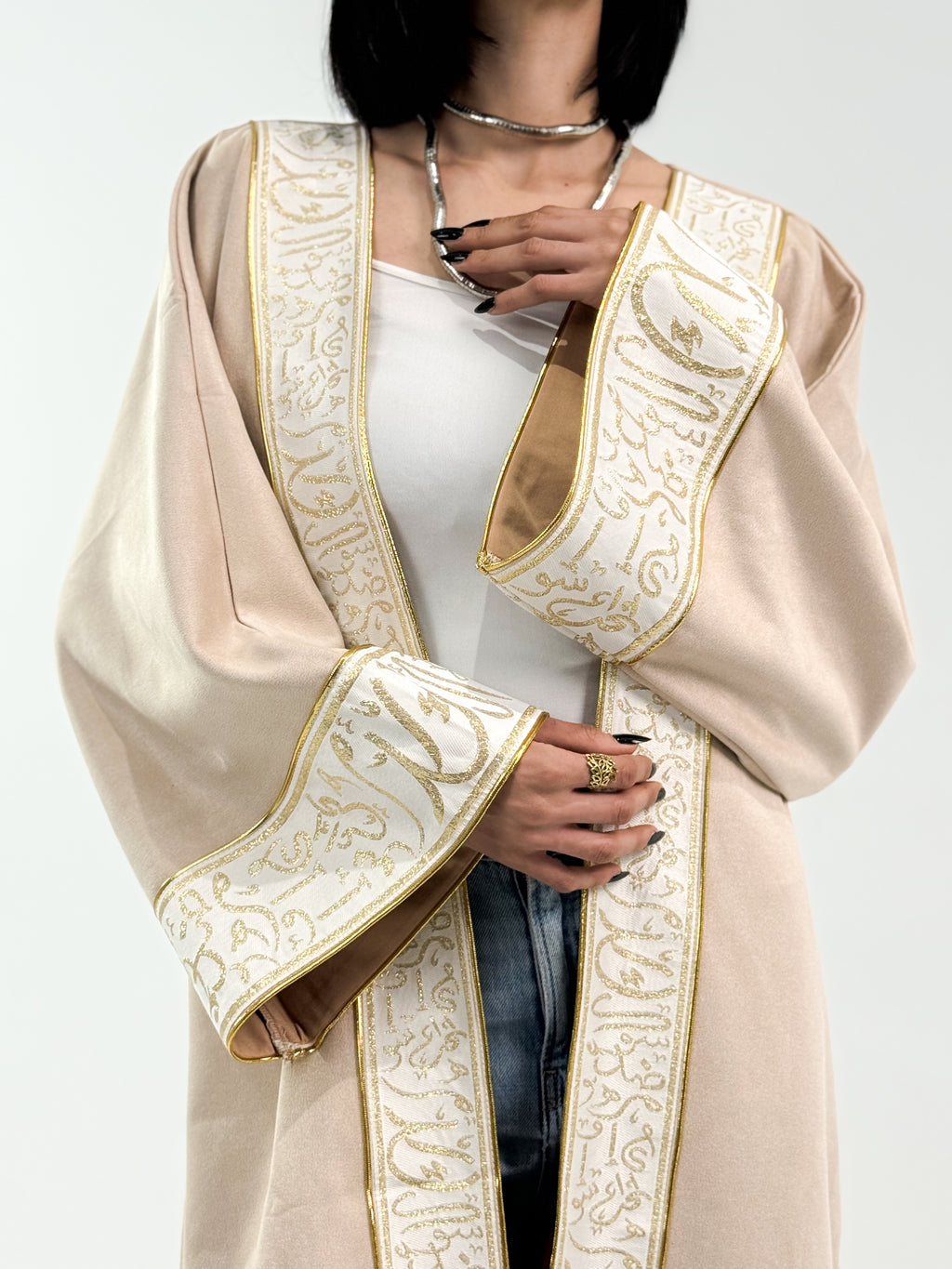 Ramadan Velvet Kaftan – Arabic Edition In Beige
