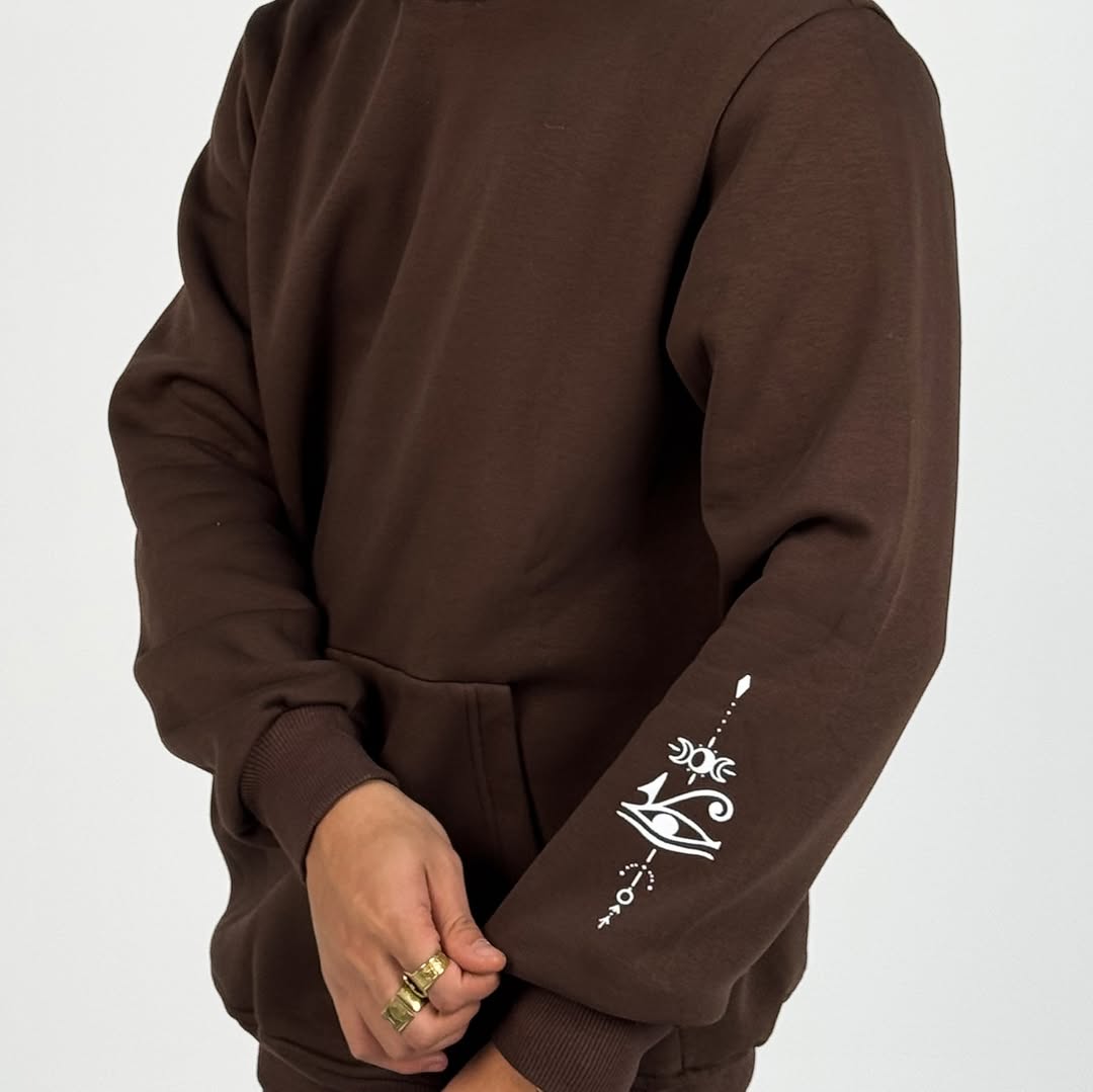 KEMIT’s (Key of Life) Hoodie in Brown
