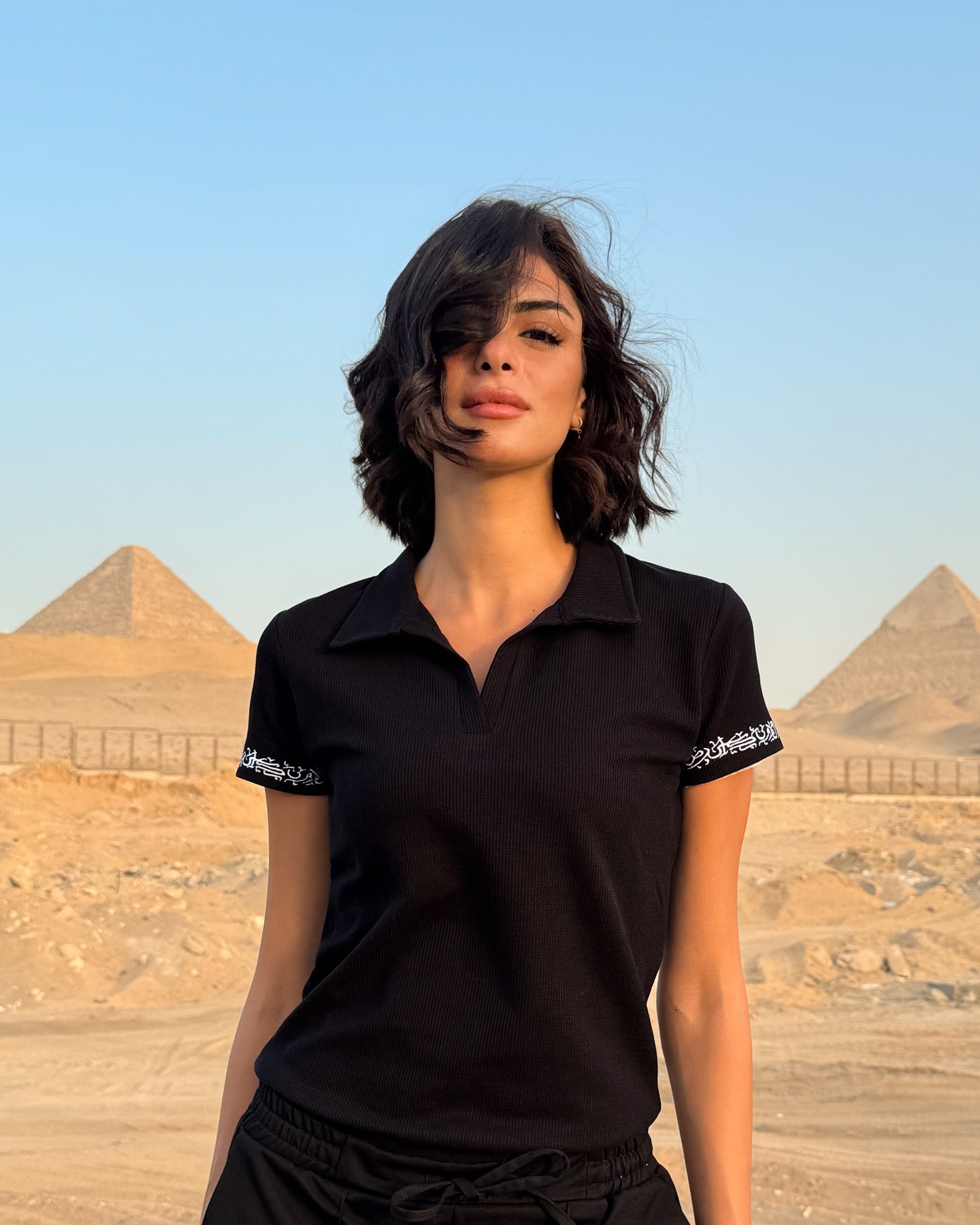 KEMIT’s Women Polo T-shirt in Black