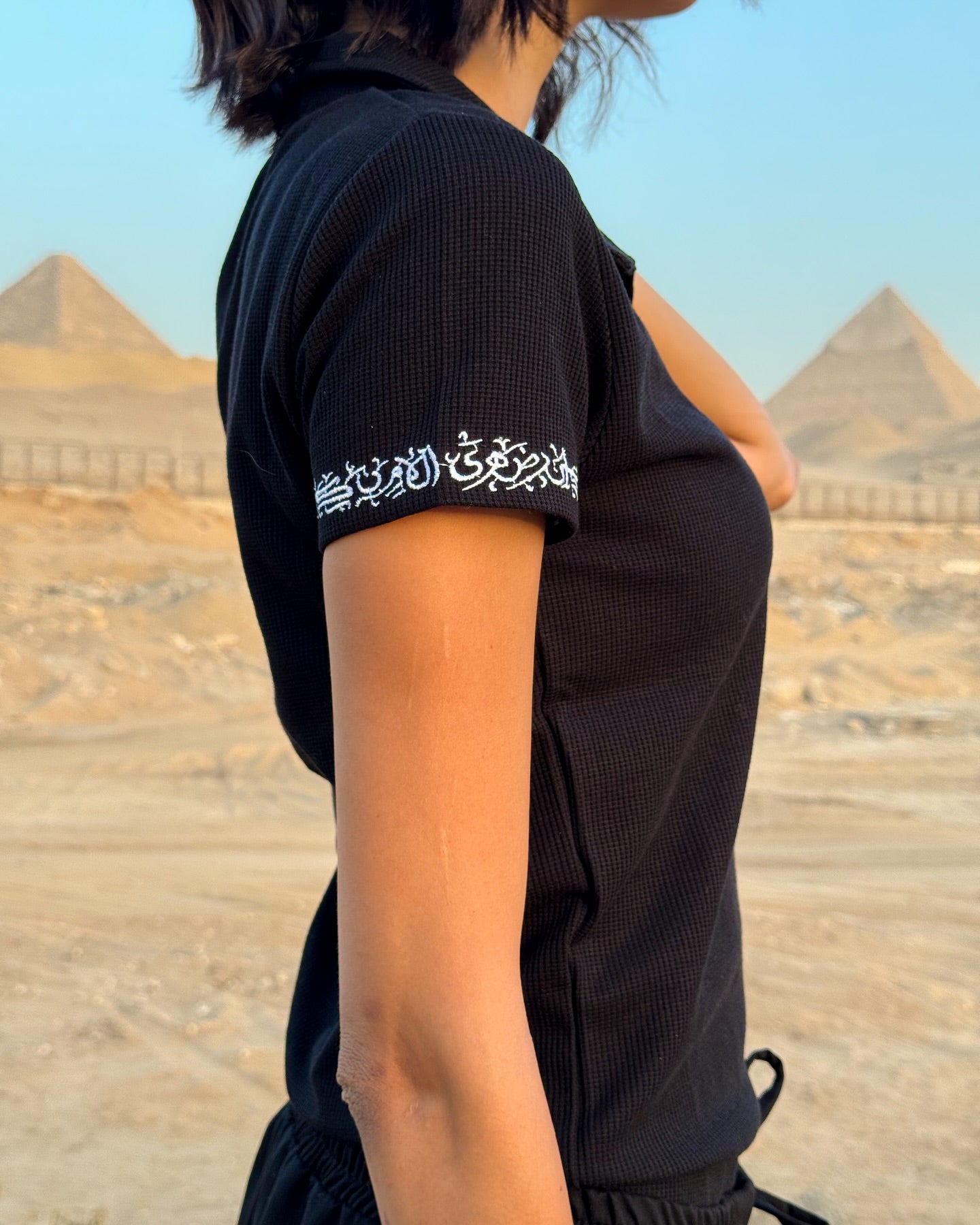KEMIT’s Women Polo T-shirt in Black